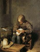 Gerard Ter Borch, Boy Catching Fleas on His Dog